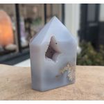 Super kwaliteit Agaat geslepen punt met chalcedoon