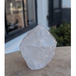 Schitterende  Bergkristal Ice ruw geslepen punt
