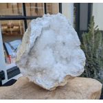 Super kwaliteit Marokkaanse Bergkristal Geode 'schaal'  XL hagelwitte heldere kristallen nu sterk in prijs verlaagd!