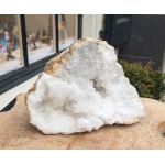 Super kwaliteit Marokkaanse Bergkristal Geode 'schaal'  XL hagelwitte heldere kristallen nu sterk in prijs verlaagd!