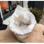 Super Natuur  Marokkaanse Bergkristal geode 'schaal-grot'  XL
