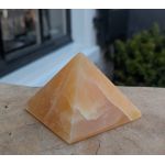 Schitterende kwaliteit Oranje calsiet pyramide