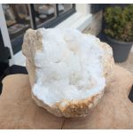 Super kwaliteit Marokkaanse Bergkristal Geode 'schaal'  XL hagelwitte heldere kristallen nu sterk in prijs verlaagd!