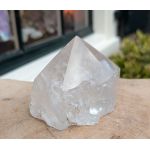 Schitterende  Bergkristal Ice ruw geslepen punt