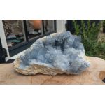 Schitterende kwaliteit Celestien cluster-geode XL