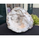 Super kwaliteit Marokkaanse Bergkristal Geode 'schaal'  XL hagelwitte kristallen nu sterk in prijs verlaagd!