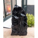 Zwarte Obsidiaan sculpture ruw