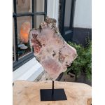 Prachtige Roze Amethist sculpture large extra kwaliteit op standaard