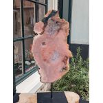 Super kwaliteits Roze Amethist sculpture op standaard