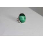 Ovale malachiet ring