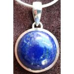 Lapis Lazuli hanger zilver rond