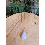 chalcedoon hanger druppelvorm