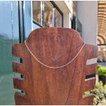 Zilveren ketting slang 38 cm
