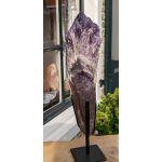 Extra kwaliteit Amethist 'Grot' Geode donkerpaarse spatheldere grote kristallen