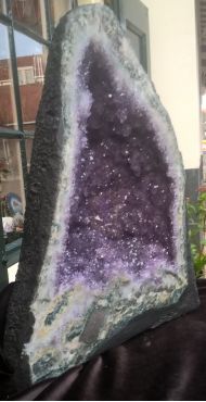 Amehist Geode zacht paarse kristallen
