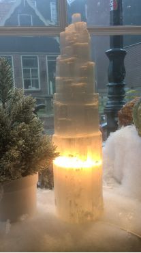 Seleniet lamp 35 cm in kerstsfeer