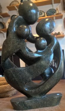 Serpentijn beeld familie