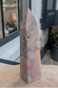 Super Obelisk Roze Amethist extra kwaliteit en extra large
