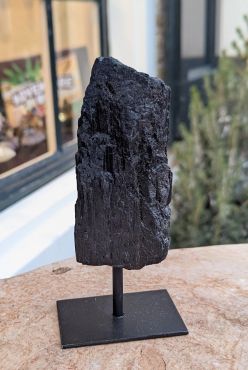 Zwarte Toermalijn , Schorl, op standaard