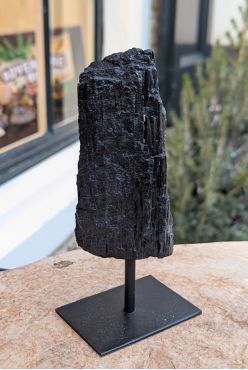 Zwarte Toermalijn , Schorl, op standaard