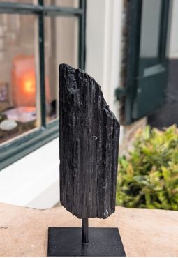 Zwarte Toermalijn , Schorl, op standaard