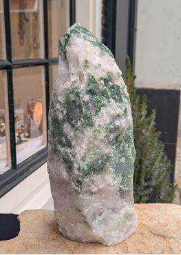 Aventurijn in kwarts ruw XL staand