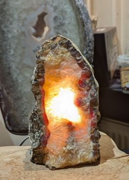 Agaat lamp ruw natuur