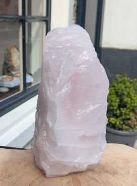 Super kwaliteit rose XL Rozekwarts ruw staand Brazilie