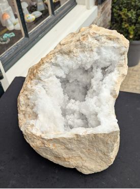 Marokkaanse Bergkristal Geode 'schaal'  XXL extra kwaliteit  nu in prijs verlaagd!