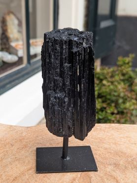 Zwarte Toermalijn , Schorl, op standaard
