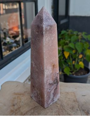 Super Obelisk Roze Amethist extra kwaliteit en extra large