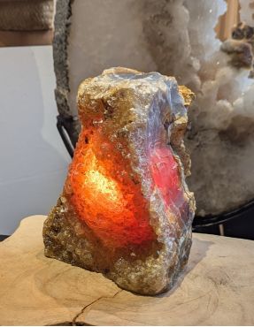 Agaat lamp ruw natuur