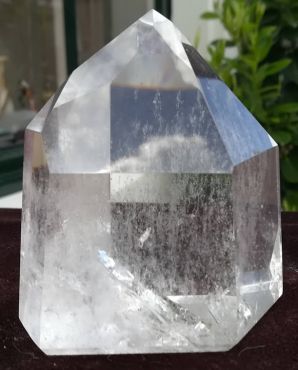 Bergkristal geslepen punt staand extra kwaliteit