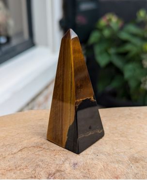 Super kwaliteit Tijgeroog obelisk