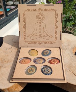 Prachtige cadeau doos Chakra stenen extra kwaliteit