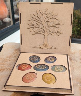 Prachtige cadeau doos Chakra stenen extra kwaliteit