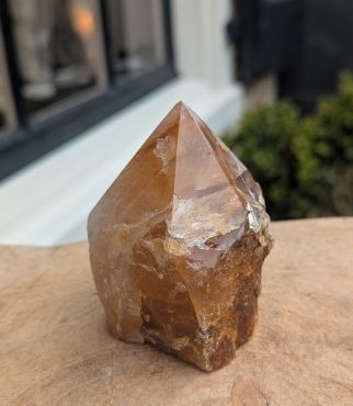 Limonietkwarts(Golden Healer) geslepen punt kristal
