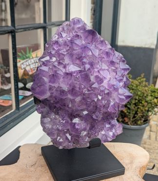 Super Amethist cluster XL in standaard