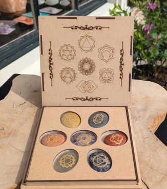 Prachtige cadeau doos Chakra stenen extra kwaliteit