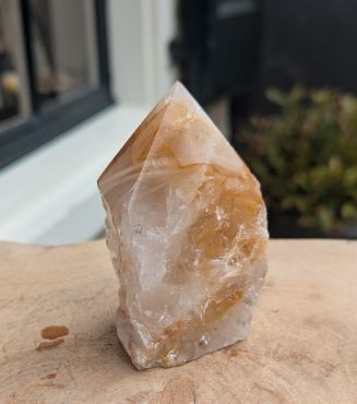 Limonietkwarts(Golden Healer) geslepen punt kristal