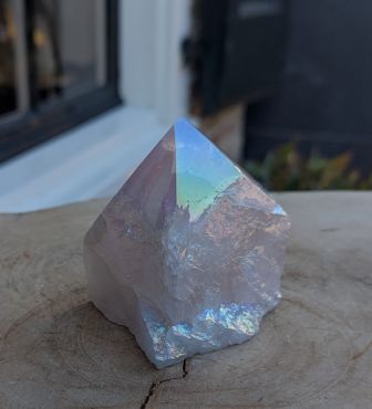 Angel aura  geslepen en gepolijste ruwe punt