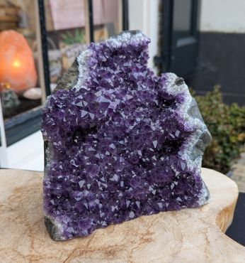 Super kwaliteit Amethist Uruguay cluster staand