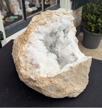 Marokkaanse Bergkristal Geode 'schaal'  XXL extra kwaliteit  nu in prijs verlaagd!