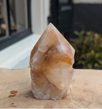 Limonietkwarts(Golden Healer) geslepen punt kristal