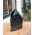 Zwarte obsidiaan ruw met geslepen punt
