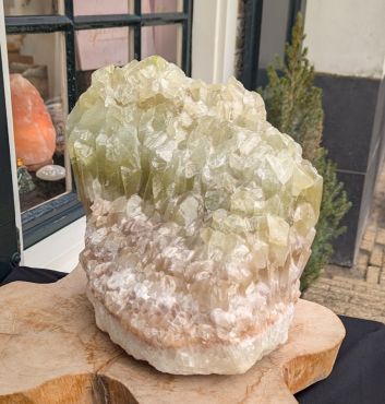 Super kwaliteit Groene calsiet ruw XXL