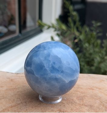 Blauwe Calsiet bol speciale kwaliteit 80 mm