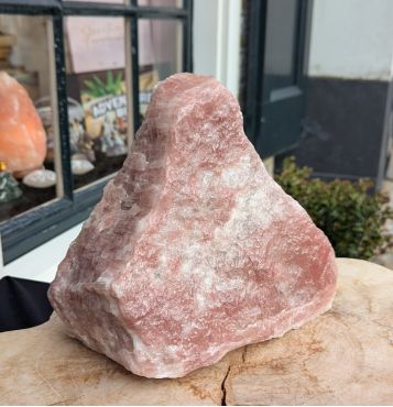 Nieuw! Schitterende Aardbeikwarts ruw special natuur  XL