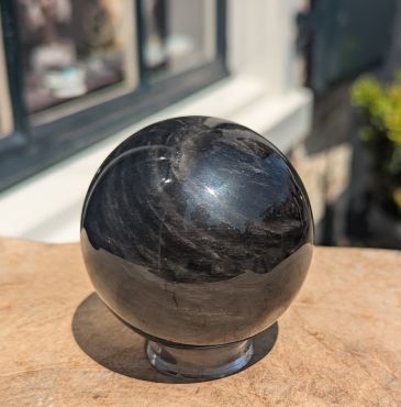 Obsidiaan 'zilver'regenboog Bol