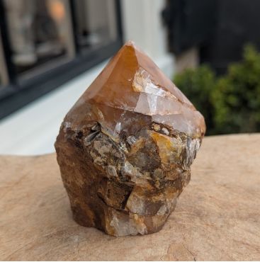 Limonietkwarts(Golden Healer) geslepen punt kristal